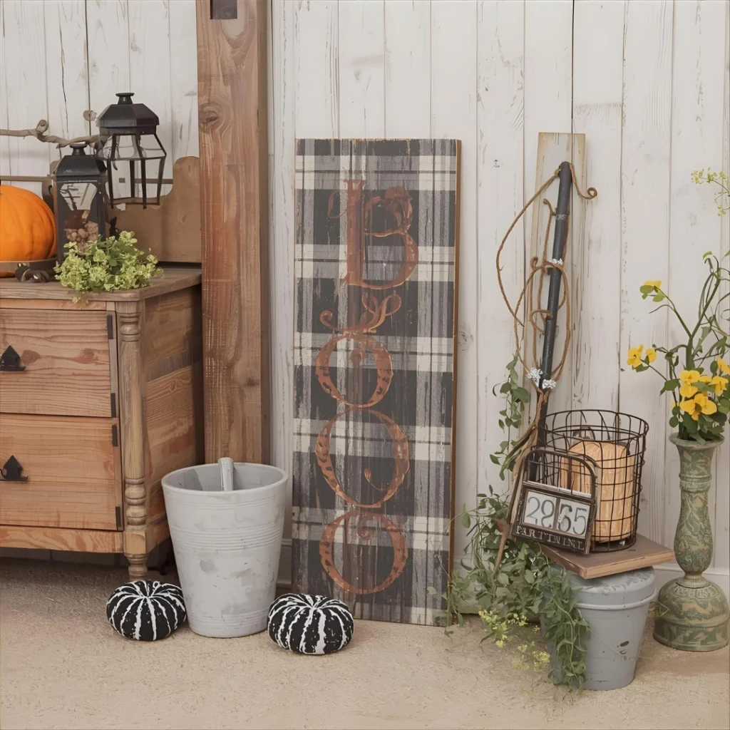 "Boo" Farmhouse Sign