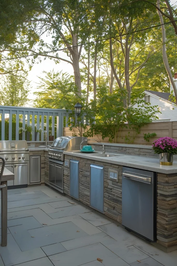 The Delights of a Small Outdoor Kitchen