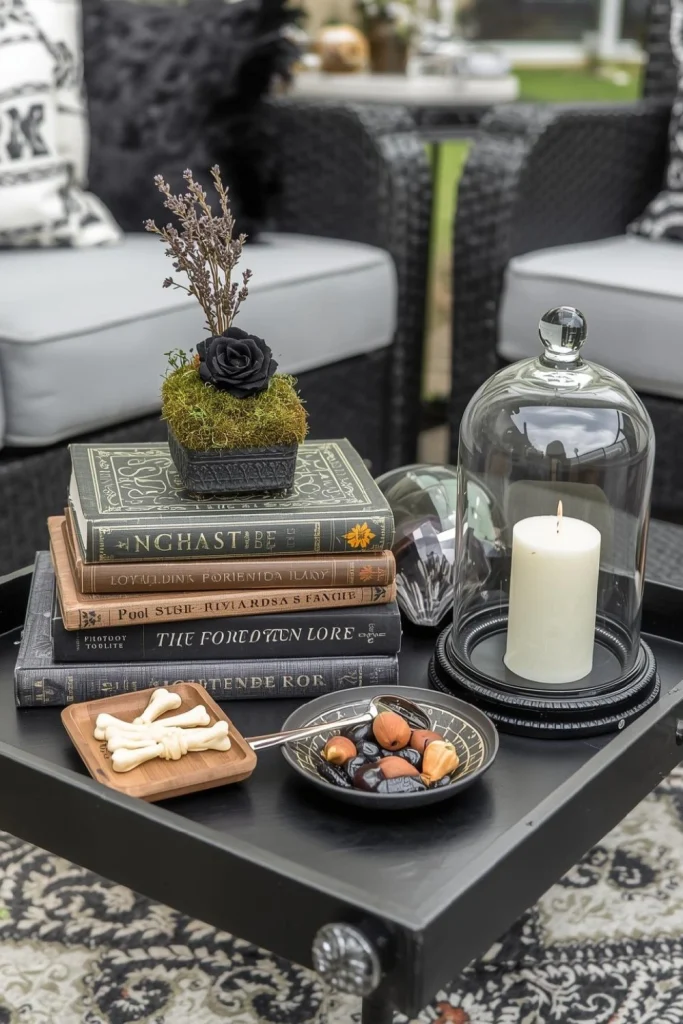 Spooky Coffee Table Styling for Outdoor Lounges